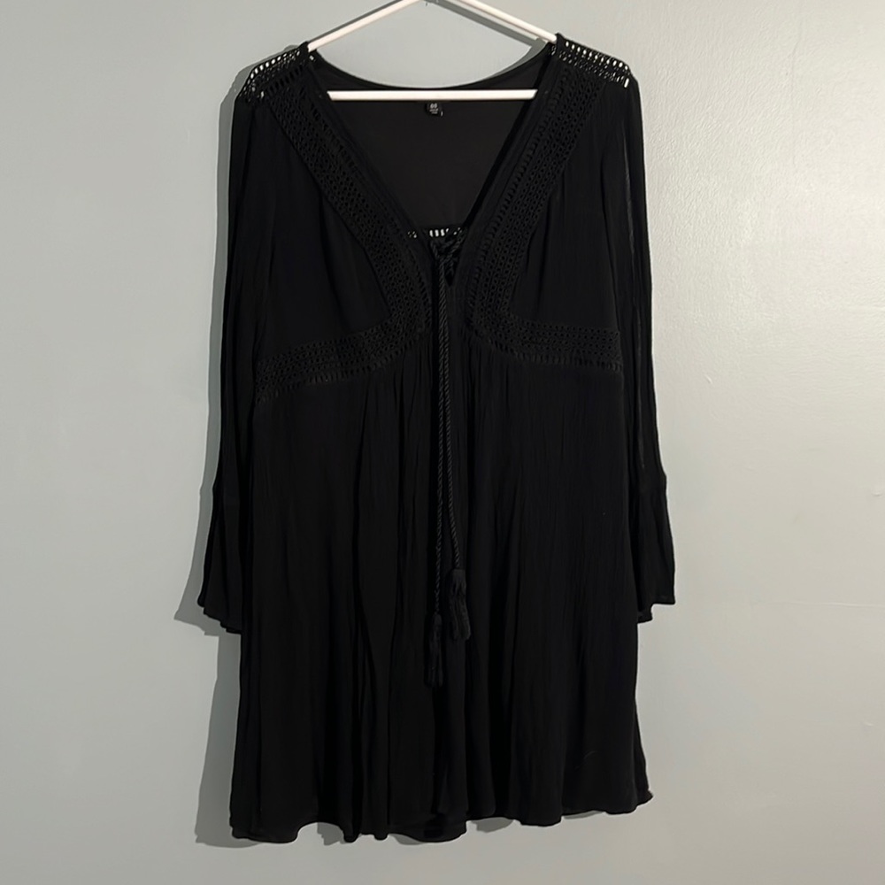 Torrid Black Skater Dress (Out of Stock on Torrid) Plus Size Double 0 (Size:00)